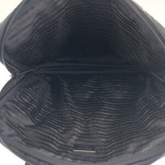 PRADA Tessuto triangular black nylon business bag briefcase - Picture 8 of 9